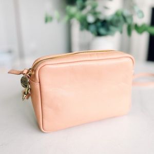 RARE⚡️Clare V Marisol Italian Leather Handbag | Pale Pink